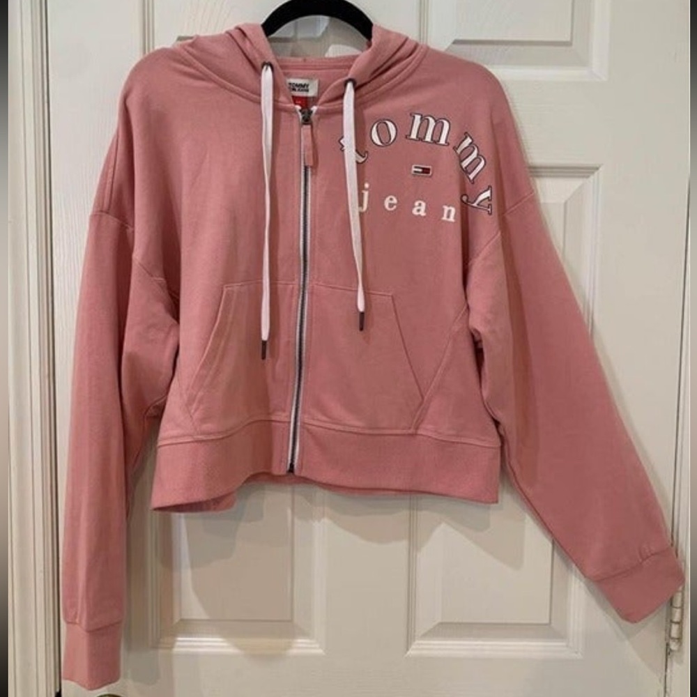 Pink Tommy Hilfiger hoodie